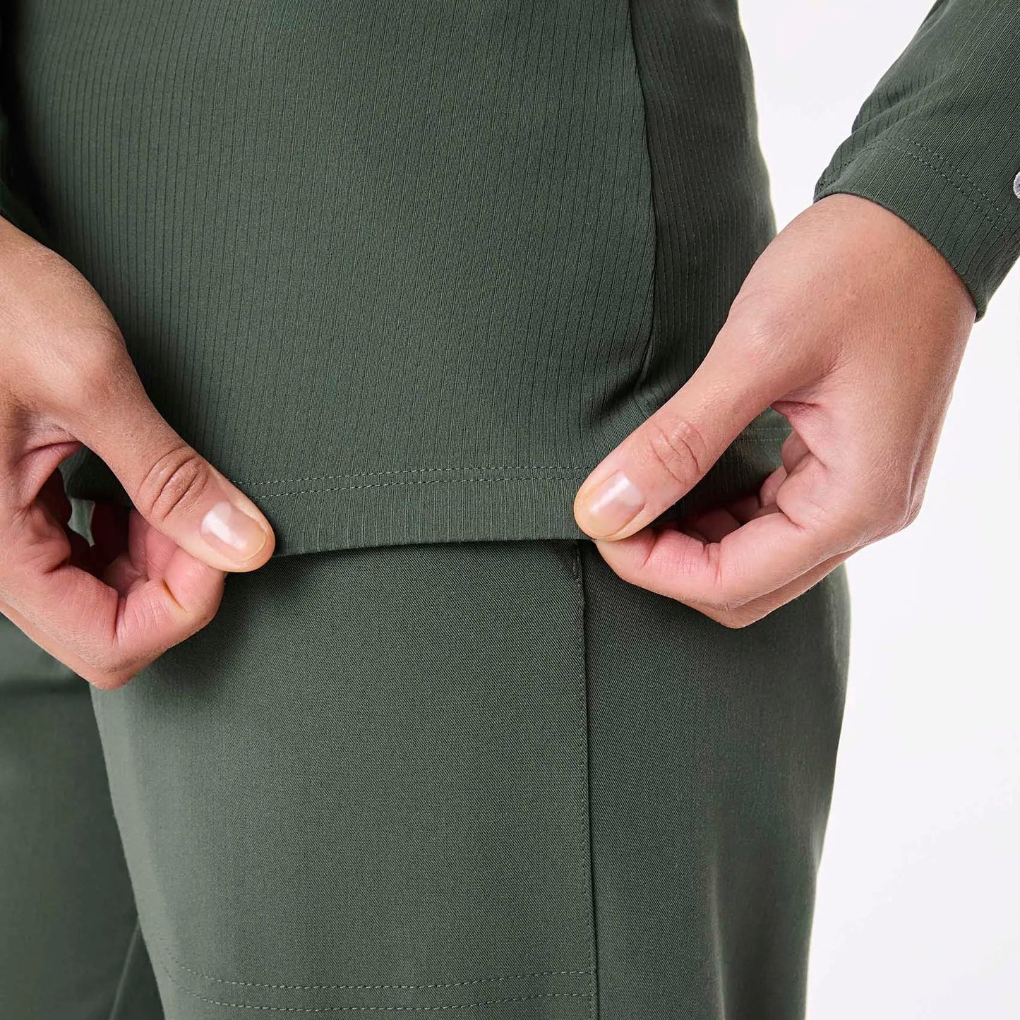 Women's Ribbed Longsleeve Underscrub - Moss