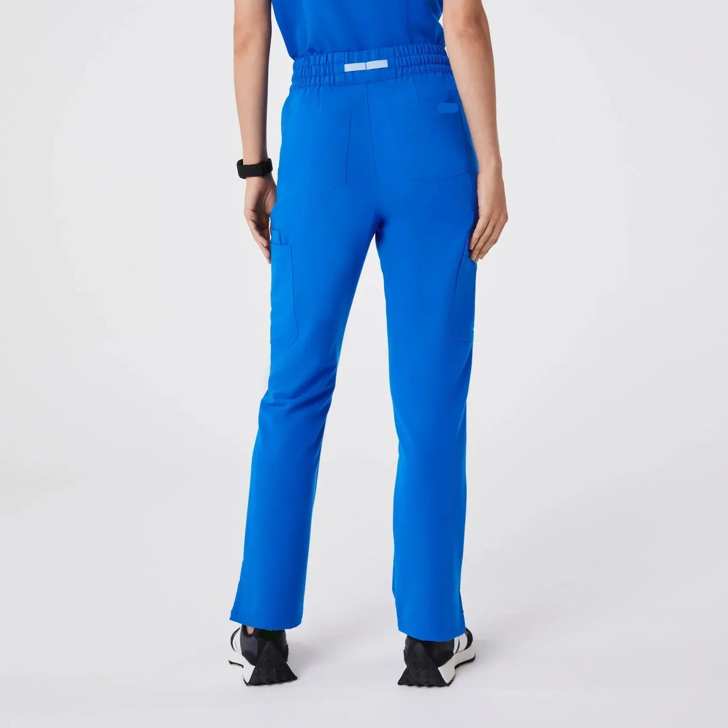 Women's High Waisted  Scrub Pants - Royal Blue