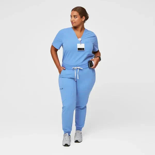 Women's Jogger Scrub Pants - Ceil Blue