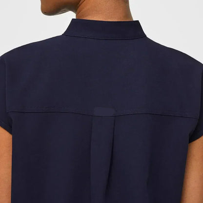Women's  Oversized Scrub Top - Navy