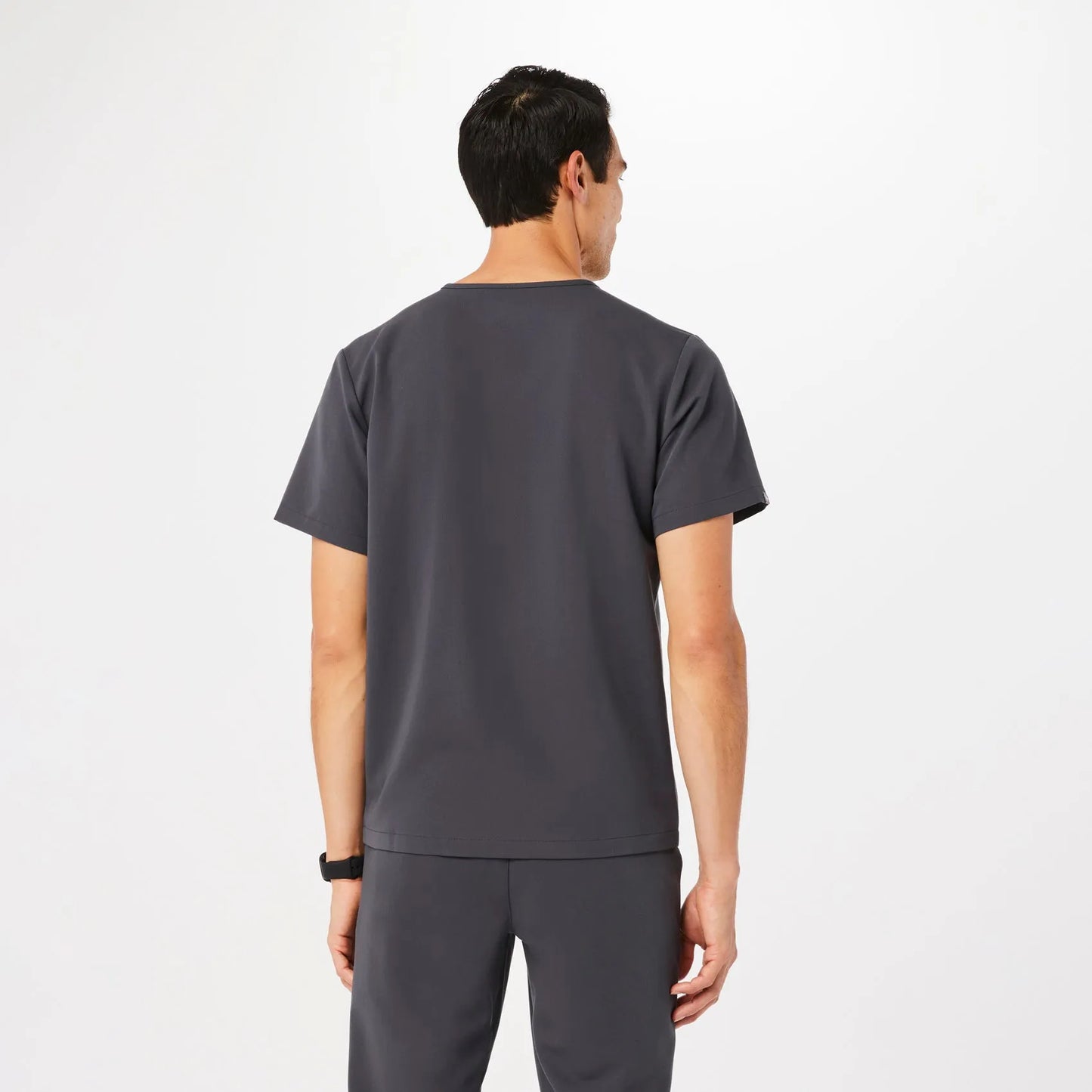 Men's Chisec Three-Pocket Scrub Top - Charcoal