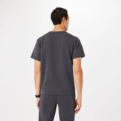 Men's Chisec Three-Pocket Scrub Top - Charcoal