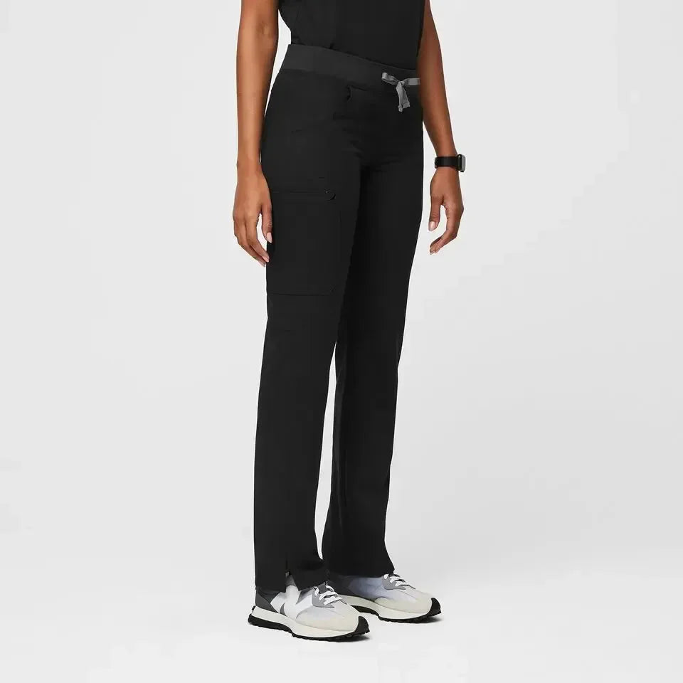 Women's Cargo Scrub Pants - Black
