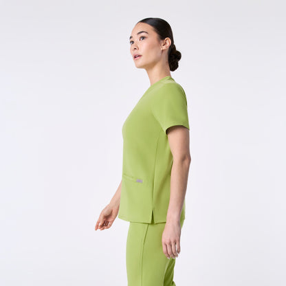 Women's Three-Pocket Scrub Top – Matcha