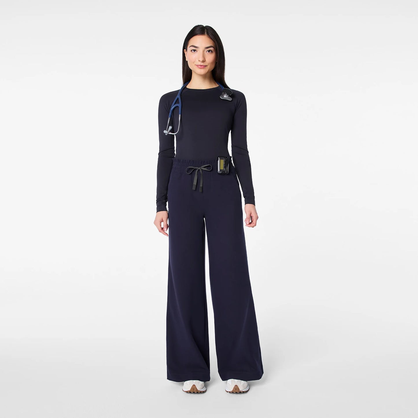 High Waisted Allison Ultra Wide Leg Scrub Pants