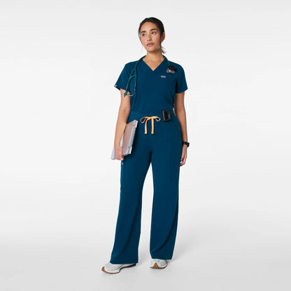 High Waisted Isabel Wide Leg Scrub Pants