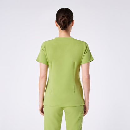 Women's Three-Pocket Scrub Top – Matcha