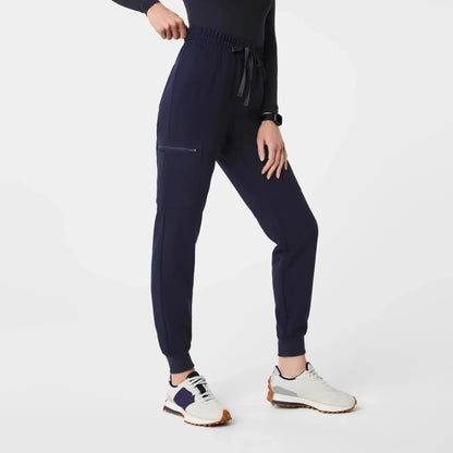 Women's High Waisted Uman Relaxed Jogger Scrub Pants - Navy