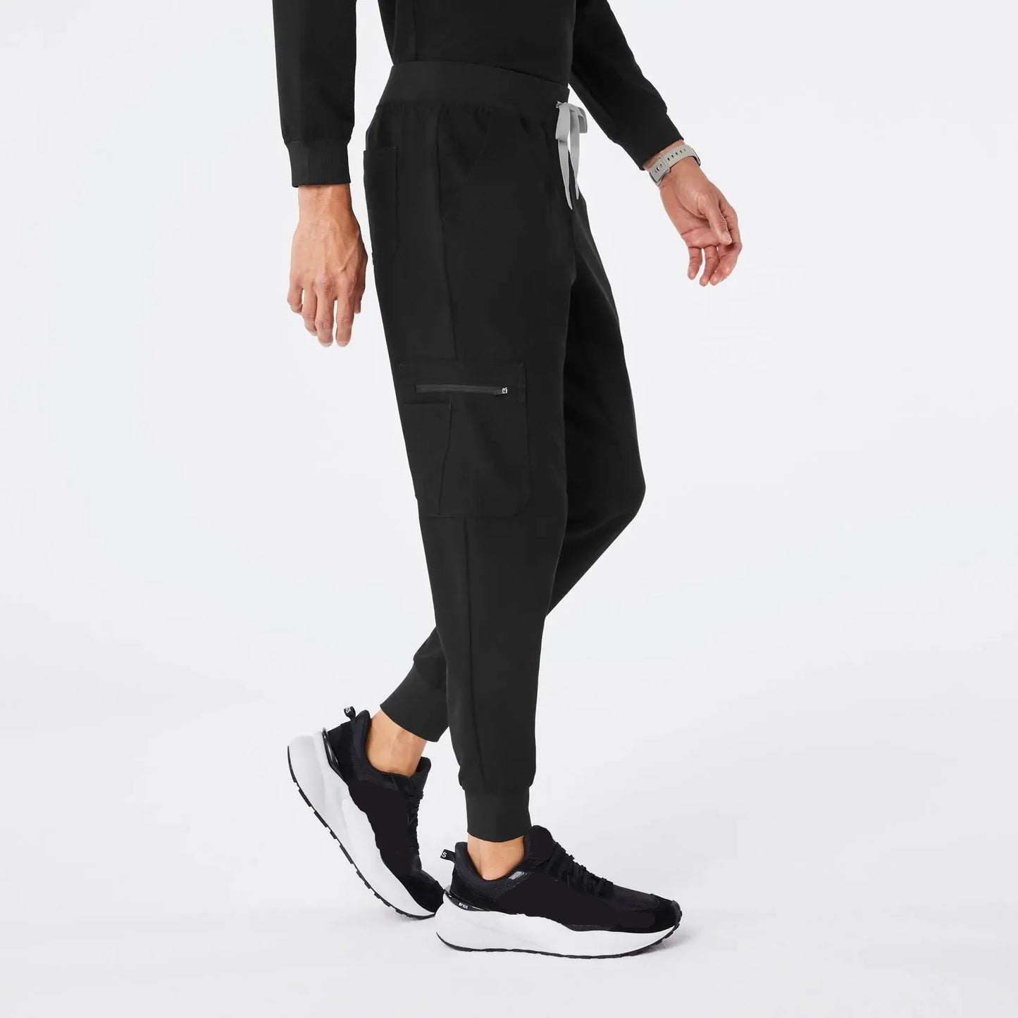 Men's Brey Jogger Scrub Pants - Black