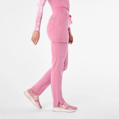 Women's High Waisted Skinny Scrub Pants - Chalk Pink