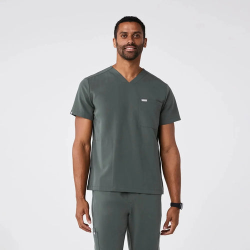 Men's Three-Pocket Scrub Top - Bonsai