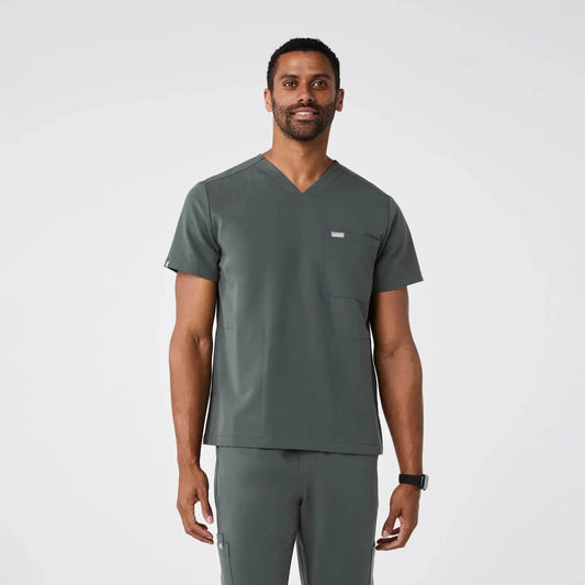Men's Three-Pocket Scrub Top - Bonsai