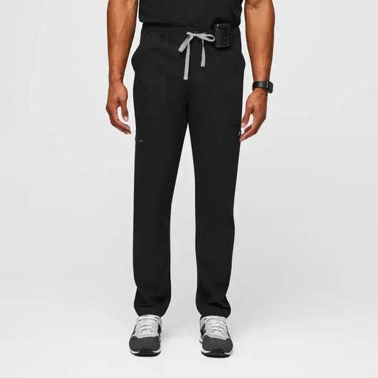 Men's Cargo Scrub Pants - Black