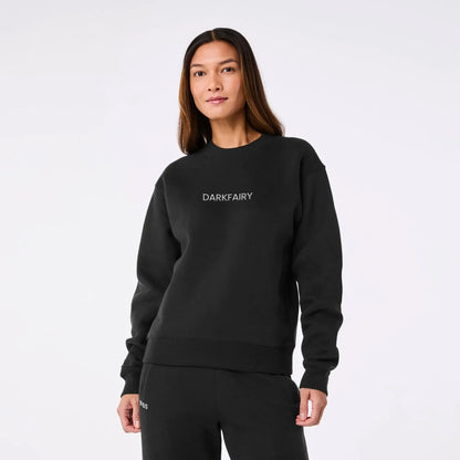 Women's Off-Shift Logo Crewneck Sweatshirt - Black
