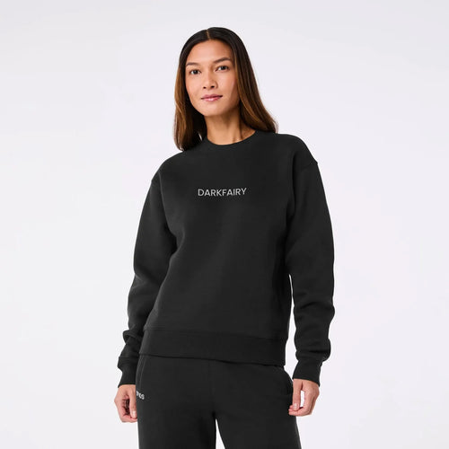 Women's Off-Shift Logo Crewneck Sweatshirt - Black