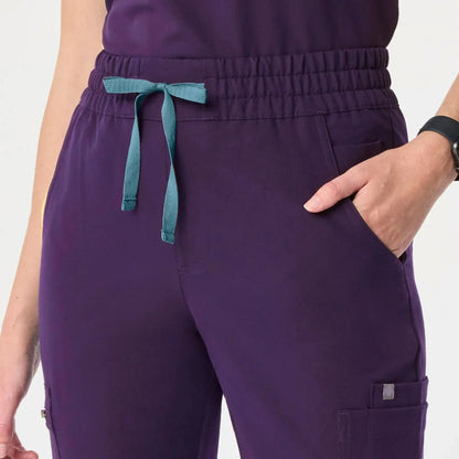 Women's High Waisted Dowa Scrub Pants - Purple Jam
