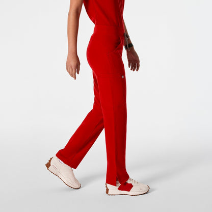 Women's Cargo Scrub Pants-Winning Red