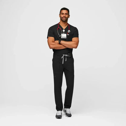 Men's Cargo Scrub Pants - Black