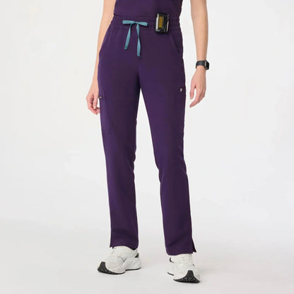 Women's High Waisted Dowa Scrub Pants - Purple Jam