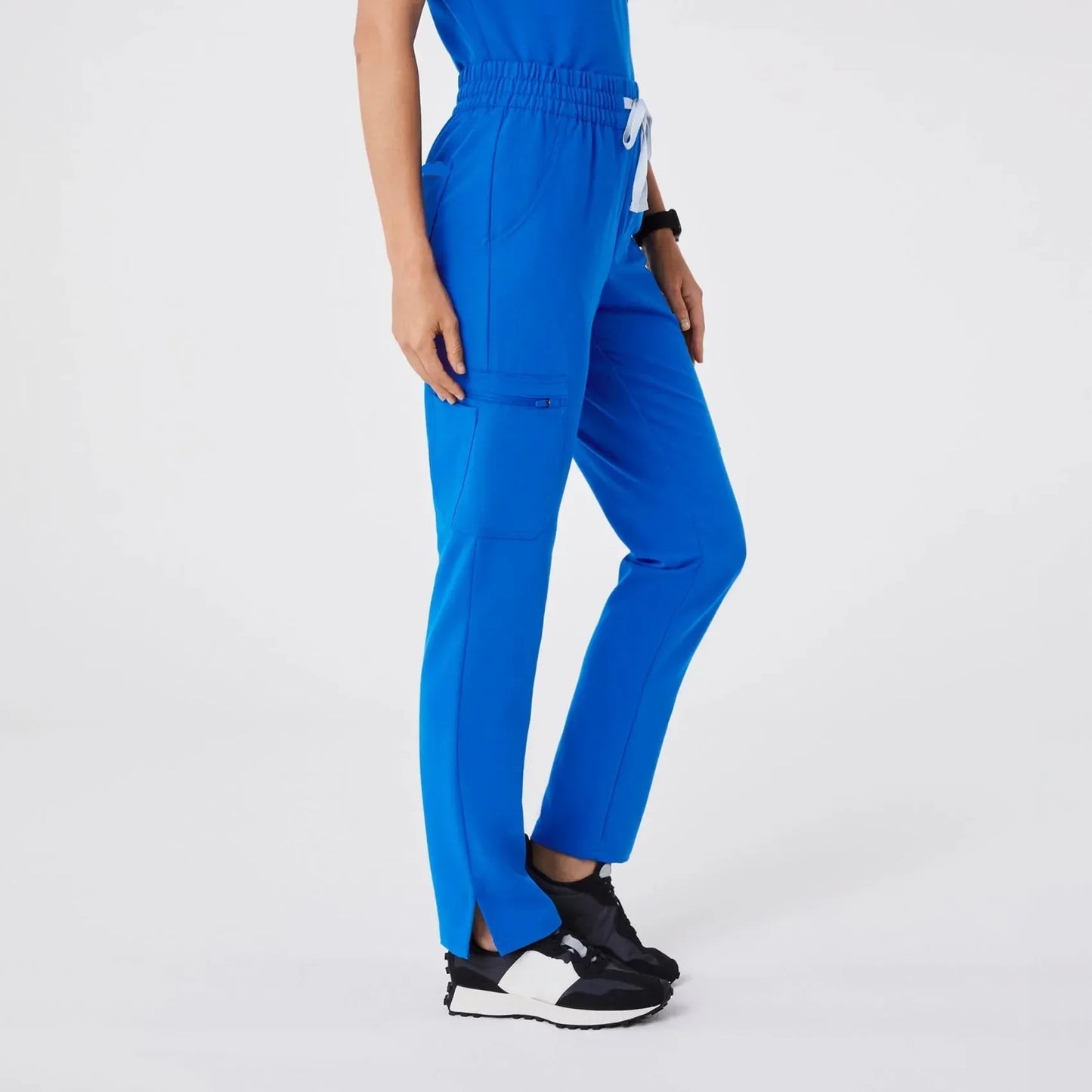 Women's High Waisted  Scrub Pants - Royal Blue