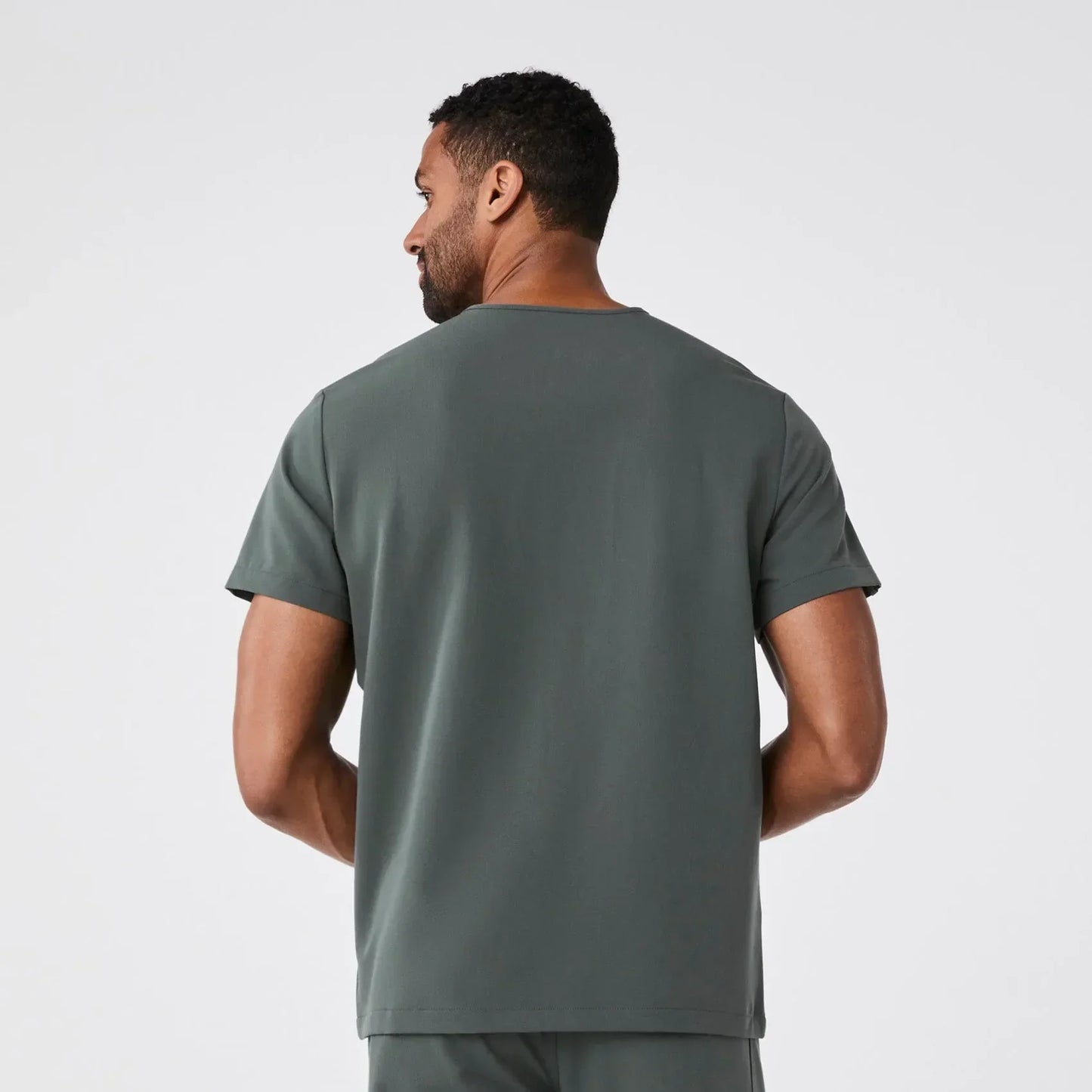 Men's Three-Pocket Scrub Top - Bonsai