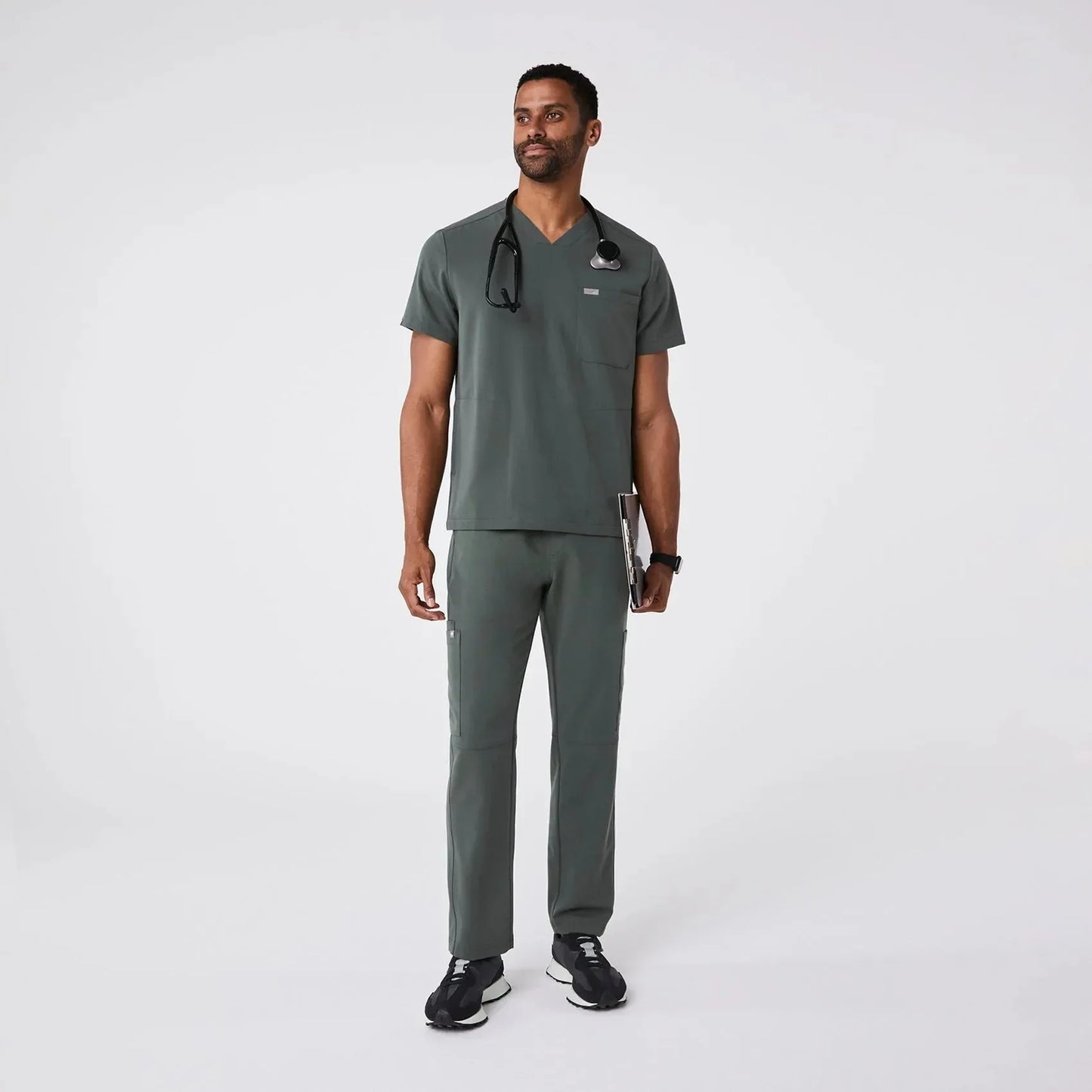 Men's Three-Pocket Scrub Top - Bonsai