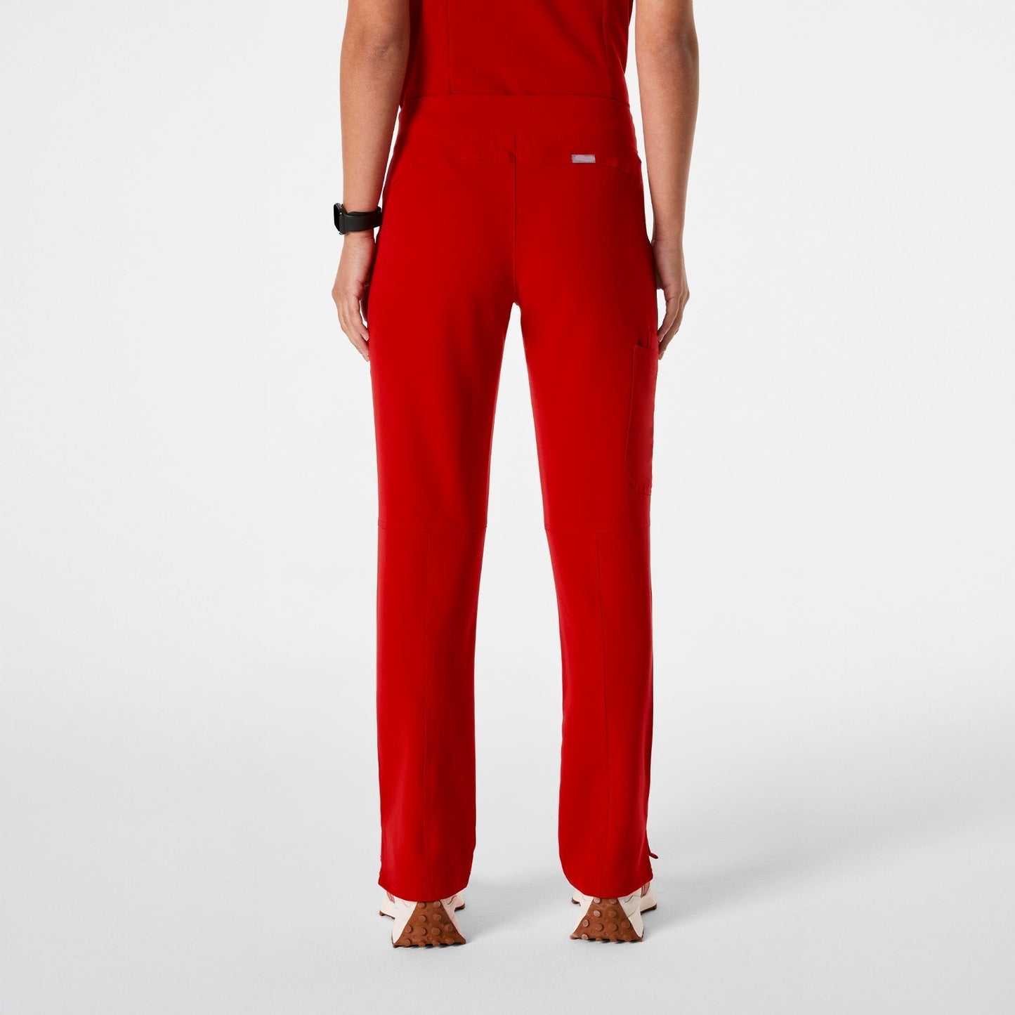 Women's Cargo Scrub Pants-Winning Red