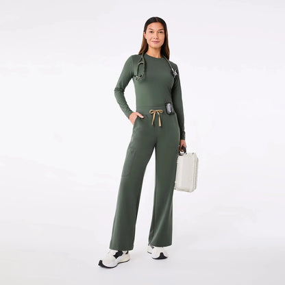 Women's Ribbed Longsleeve Underscrub - Moss