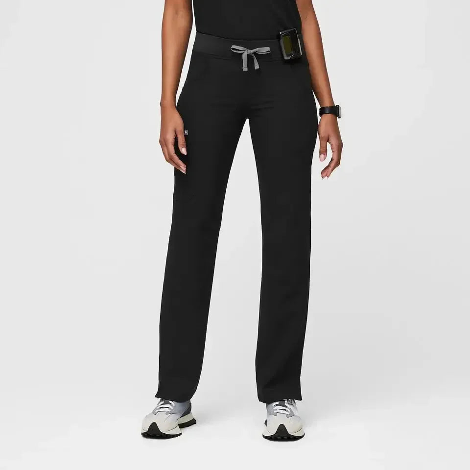 Women's Cargo Scrub Pants - Black