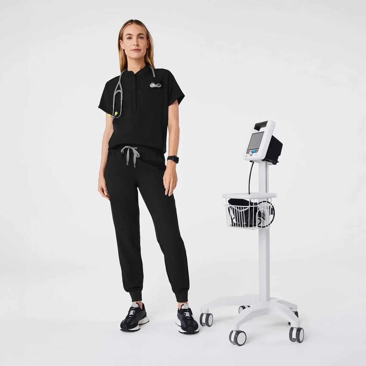 Women's Montex Classic Scrub Top - Black