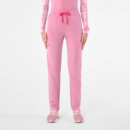 Women's High Waisted Skinny Scrub Pants - Chalk Pink