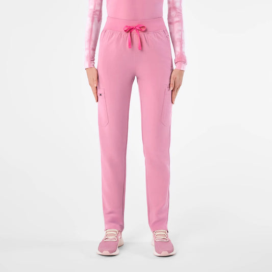 Women's High Waisted Skinny Scrub Pants - Chalk Pink
