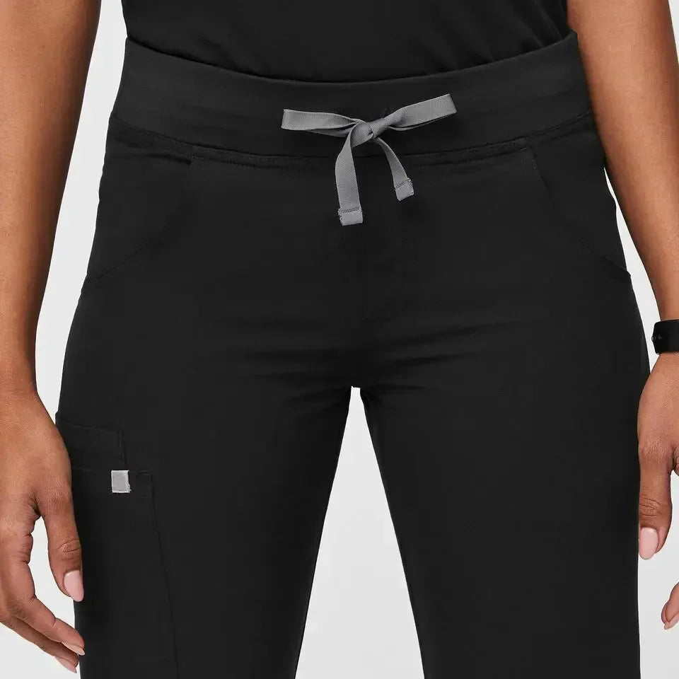 Women's Cargo Scrub Pants - Black