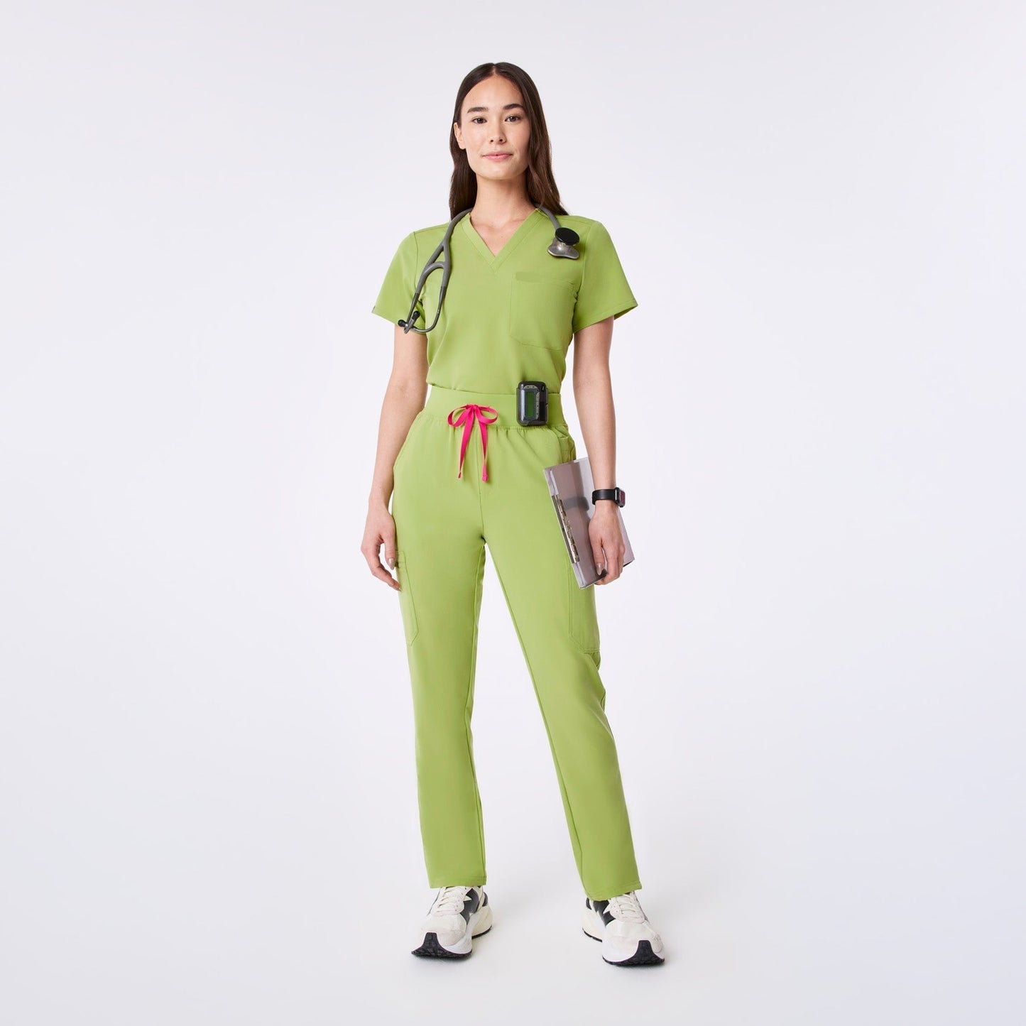 High Waisted Skinny Scrub Pants