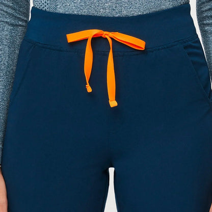 Women's High Waisted Zamora Jogger Scrub Pants - Deep Reef