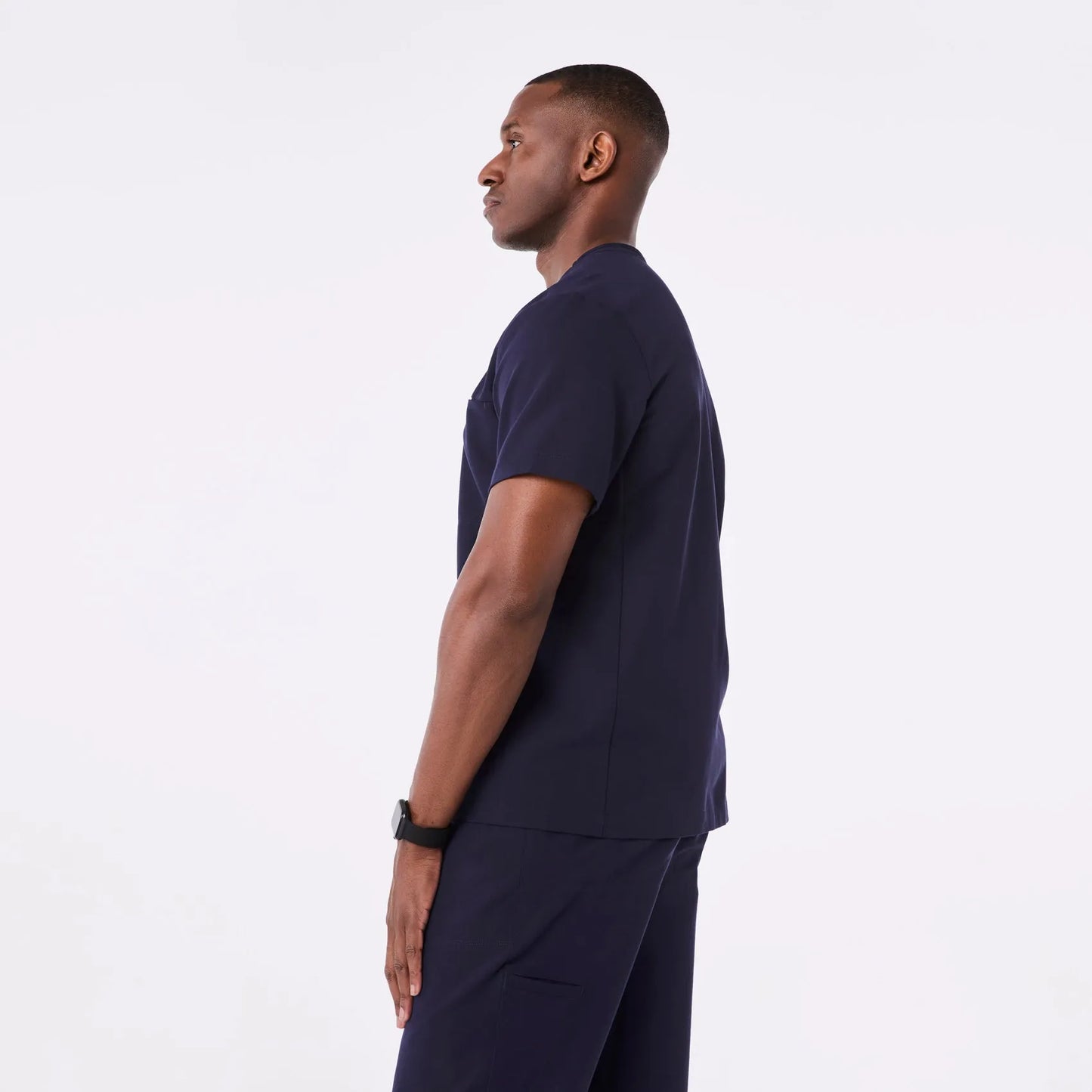 Men's V-Neck Scrub Top - Navy