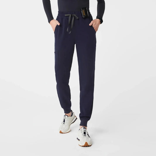 Women's High Waisted Uman Relaxed Jogger Scrub Pants - Navy