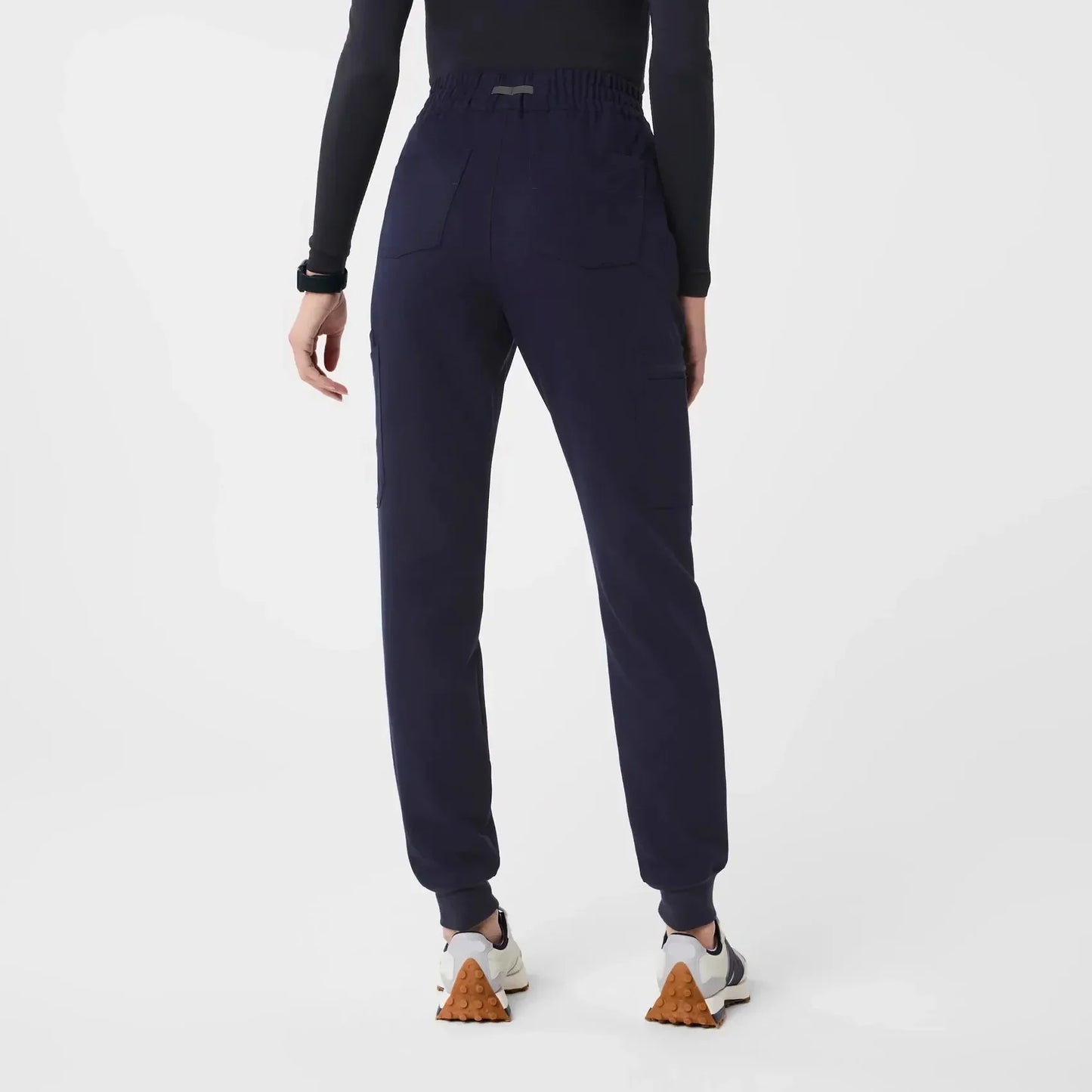 Women's High Waisted Uman Relaxed Jogger Scrub Pants - Navy