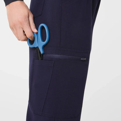 Women's High Waisted Uman Relaxed Jogger Scrub Pants - Navy