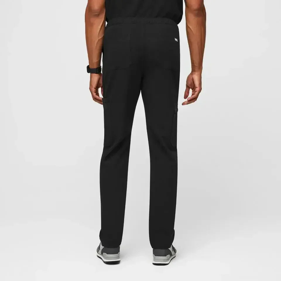 Men's Cargo Scrub Pants - Black