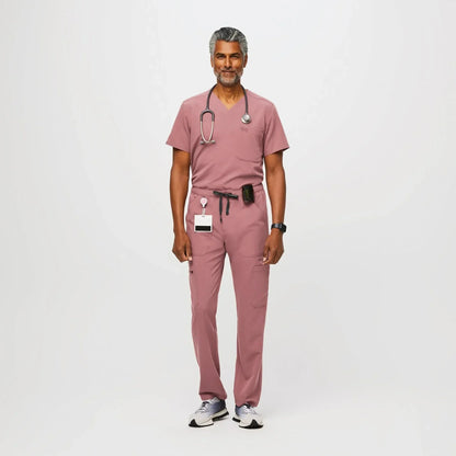 Men's Cargo Scrub Pants - Mauve