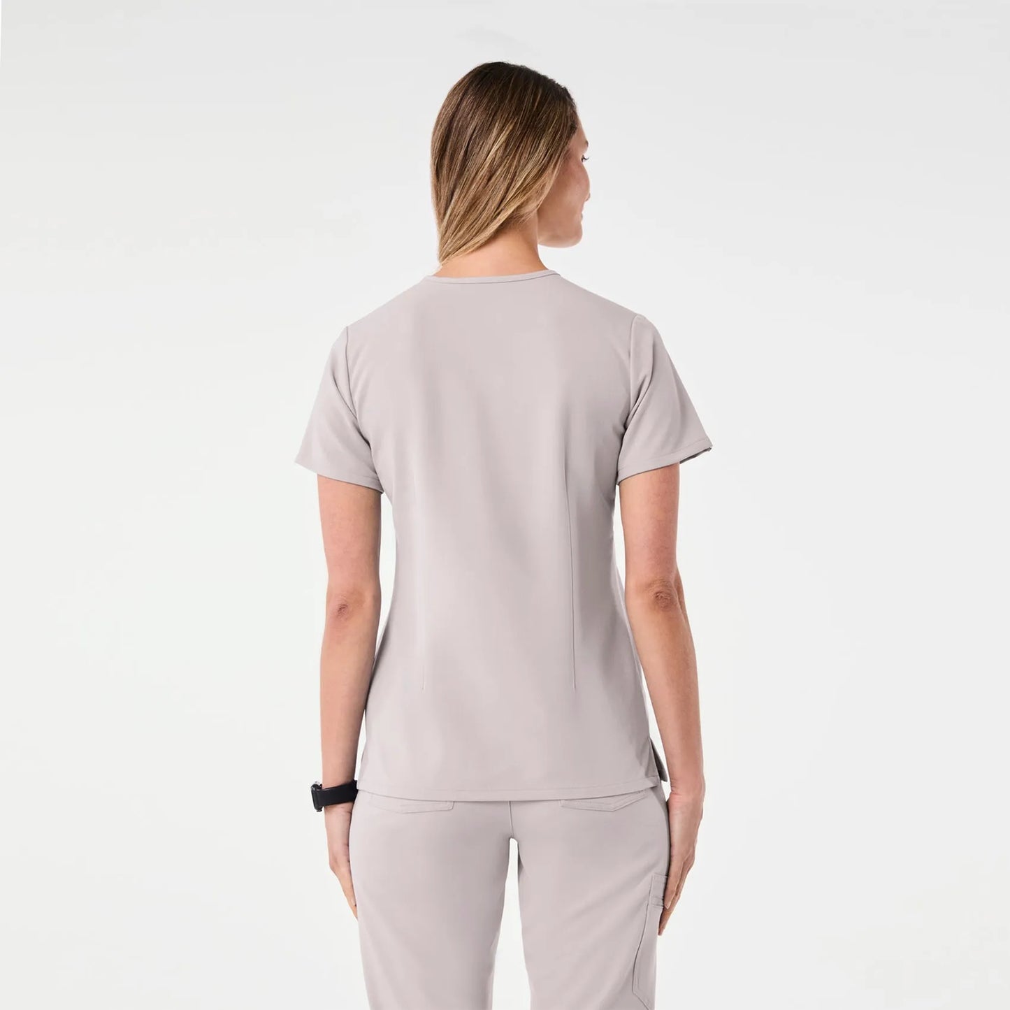 Women's One-Pocket Scrub Top Slate