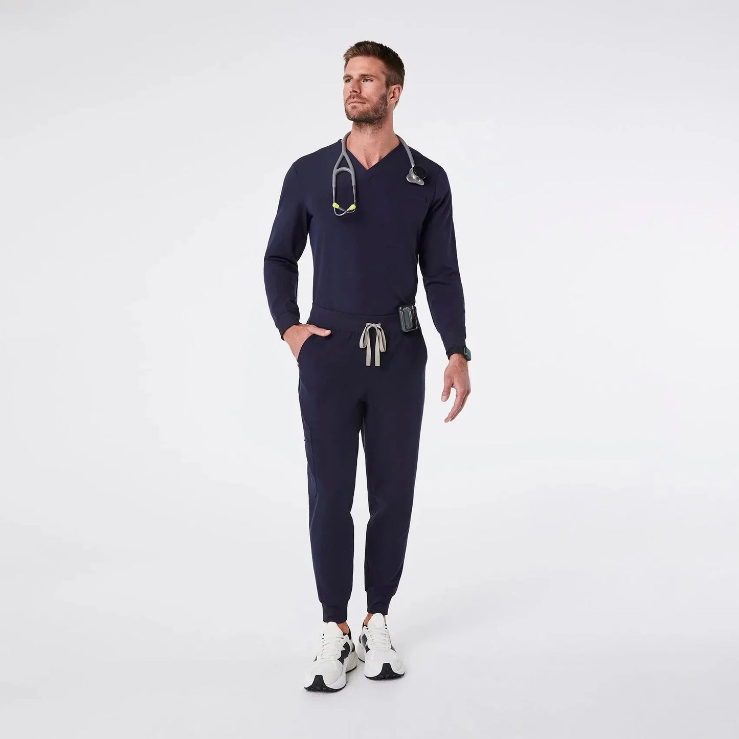 Men's Jogger Scrub Pants - Navy