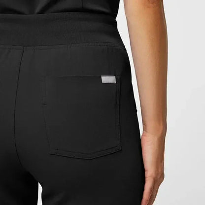 Women's High Waisted Jogger Scrub Pants - Black