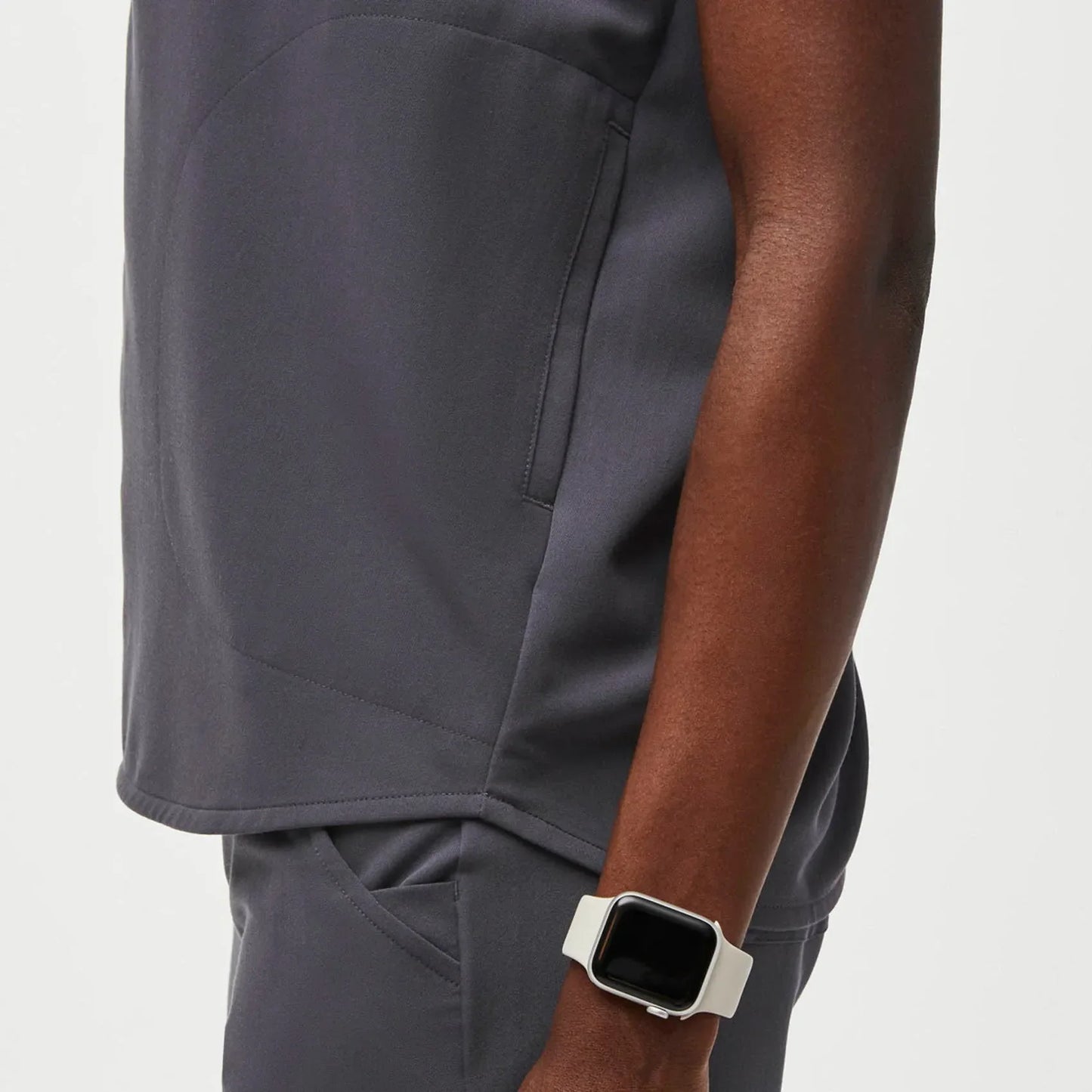 Women's Oversized Scrub Top - Charcoal