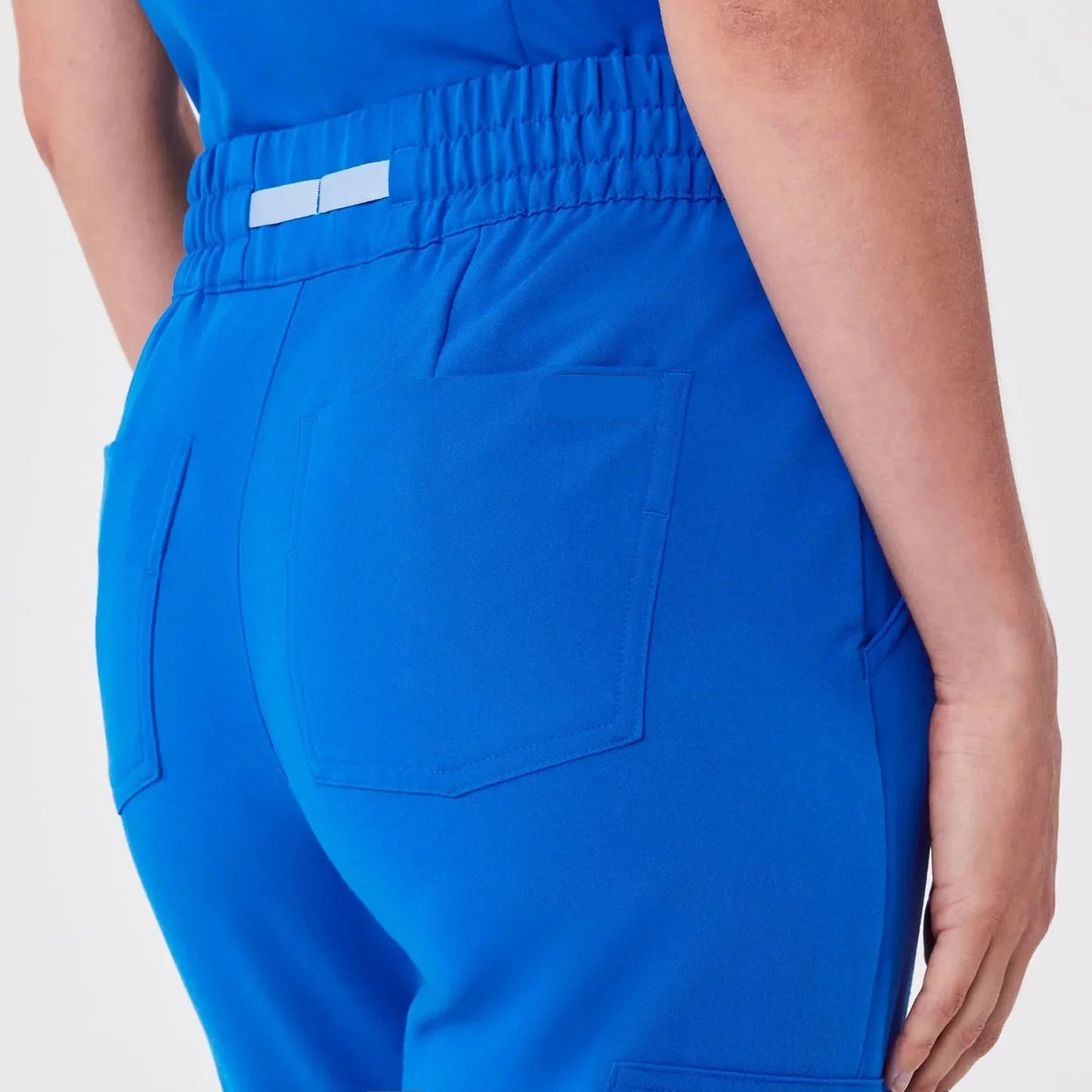 Women's High Waisted  Scrub Pants - Royal Blue