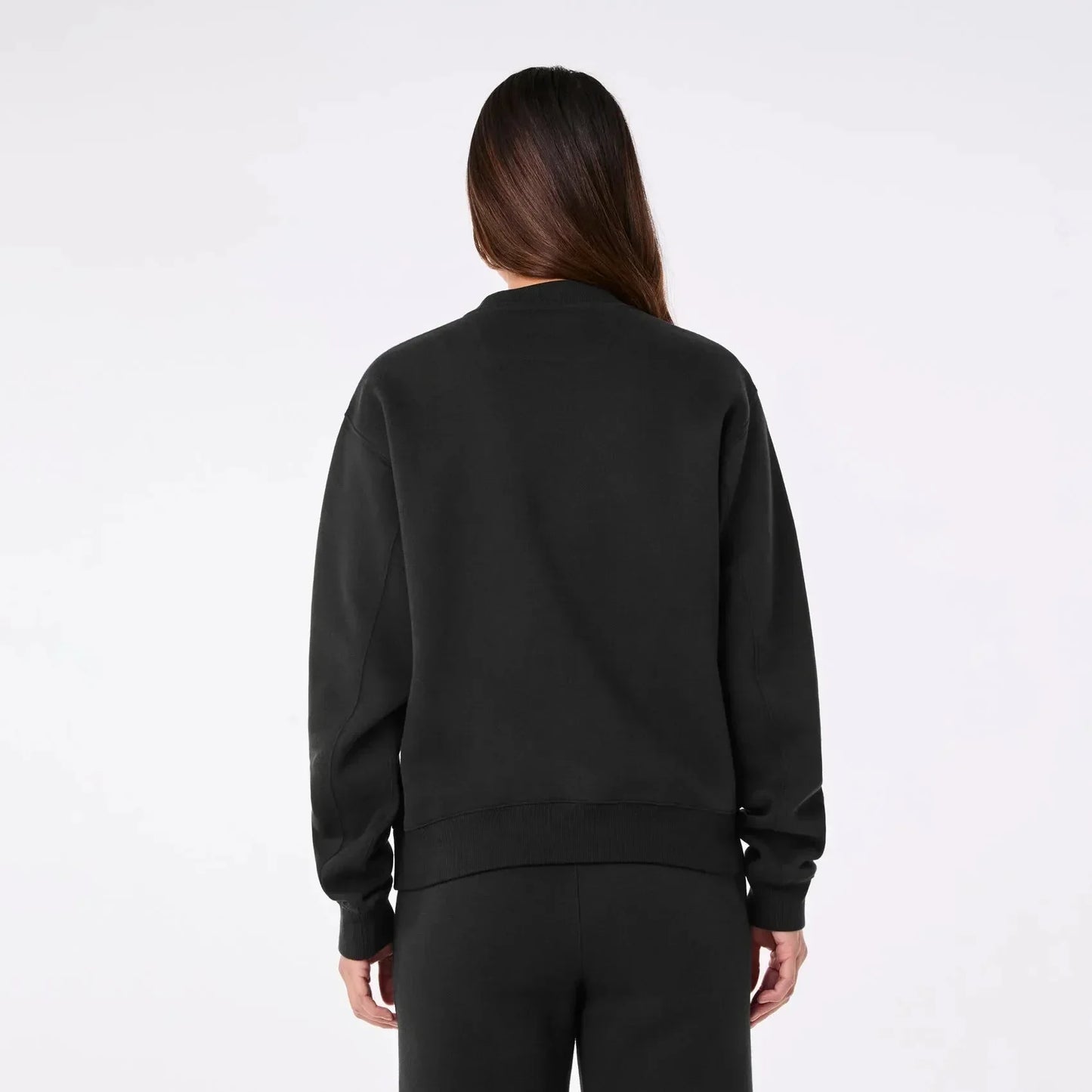 Women's Off-Shift Logo Crewneck Sweatshirt - Black