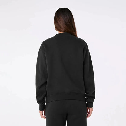 Women's Off-Shift Logo Crewneck Sweatshirt - Black