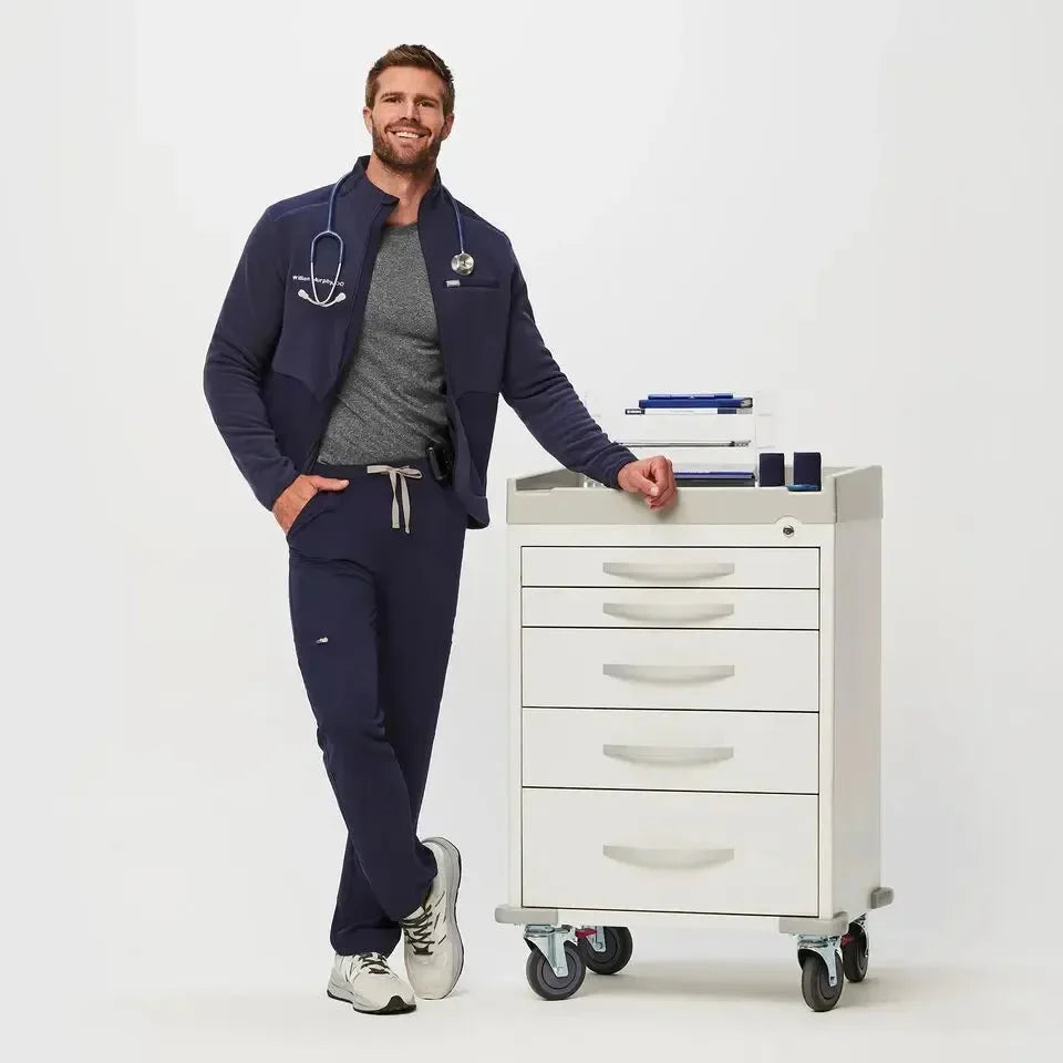 Men's Cargo Scrub Pants - Navy