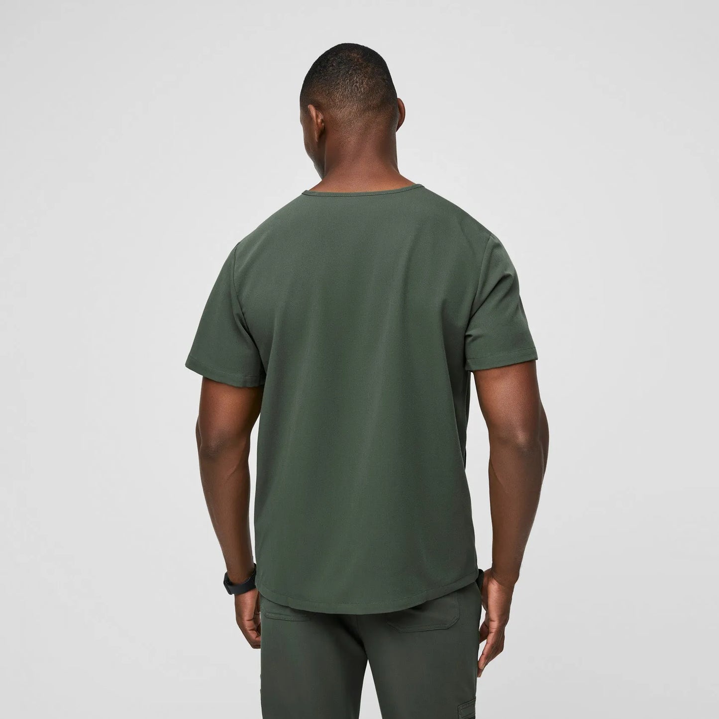 Men's Chisec Three-Pocket Scrub Top  - Moss